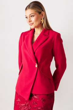 Жакет, юбка Мода Юрс 26-2962 вишня - фото 2