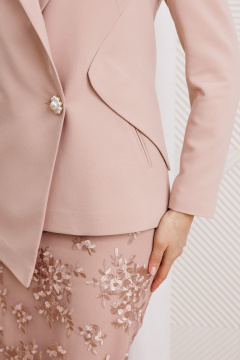 Жакет, юбка Мода Юрс 26-2962 пыльная_роза - фото 3