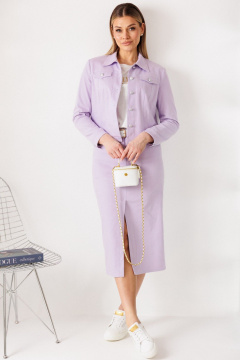 Куртка, юбка Мода Юрс 26-2847 сирень - фото 1