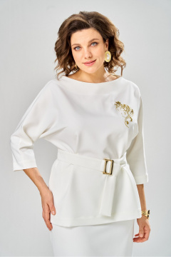 Блуза Andina city 5049-25 молоко - фото 4