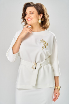 Блуза Andina city 5049-25 молоко - фото 3