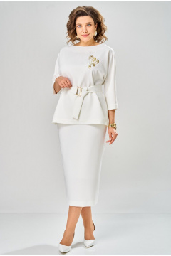 Блуза, юбка Andina city 9091-1-26 молоко - фото 2