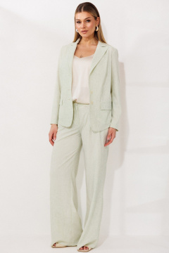 Брюки, жакет Мода Юрс 26-2924 салатовый - фото 4