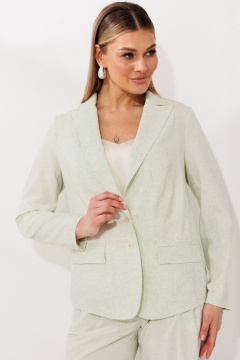 Брюки, жакет Мода Юрс 26-2924 салатовый - фото 2