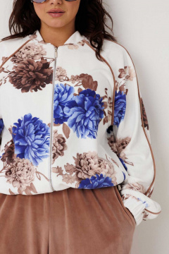 Брюки, бомбер Mislana 1301 белый/синий/коричневый - фото 5