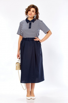 Платье Matini 3.1808 сине-белый - фото 2