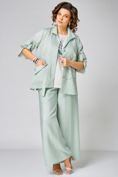 Блуза, брюки Мишель стиль 1355 мятный - фото 1