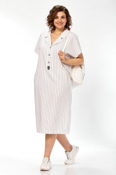 Платье Matini 3.1774 белый+полоска - фото 5