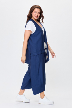 Брюки, жилет, футболка OVERYOU М146/1 светло-синий - фото 4