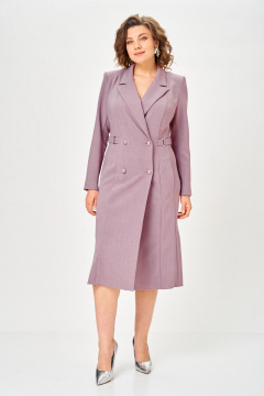 Платье ANASTASIA MAK 1121 пудра - фото 5