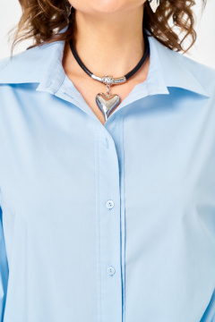 Рубашка ANASTASIA MAK 1324 голубой - фото 5