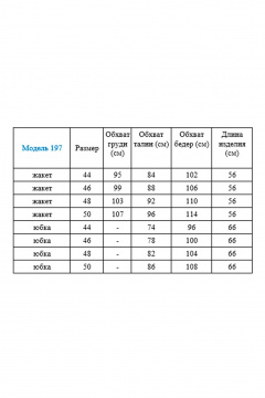 Костюм 2-ка жакет и юбка с разрезом из хлопка Gamma Gracia 197 черный-белая-полоска-синие-цветы - фото 5