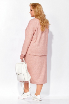 Туника, юбка Линия Л А-2096 розовый_меланж - фото 5