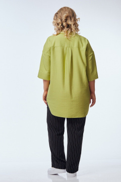 Брюки, рубашка OVERYOU М248/1 фисташка_с_черно-белым - фото 5