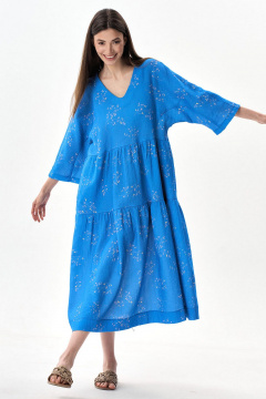 Платье Art Ribbon М3481P василек - фото 1