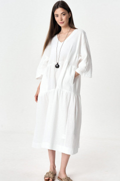 Платье Art Ribbon М3481P_1 молочный - фото 5