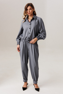 Блуза, брюки Ларс Стиль 1211 серый - фото 1
