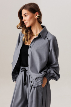 Блуза, брюки Ларс Стиль 1211 серый - фото 4