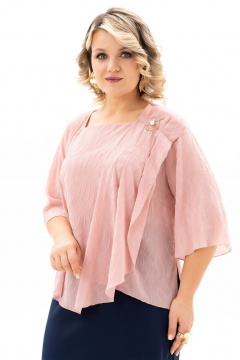 Блуза Algranda A4154-8 пудра - фото 2