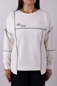 Джемпер Mita ЖМ1268 белый - фото 4