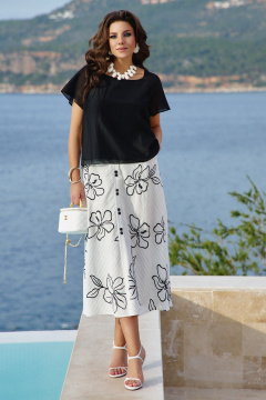 Блуза Vittoria Queen 28193бл черный - фото 1