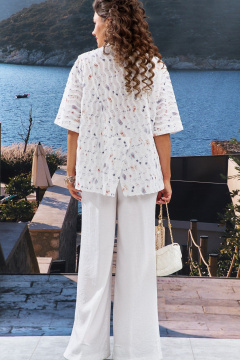 Блуза, брюки Vittoria Queen 29233 молочный - фото 4