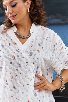 Блуза, брюки Vittoria Queen 29233 молочный - фото 3