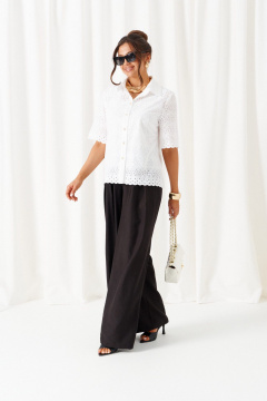 Блуза, брюки Beautiful&Free 6463 бело-черный - фото 5