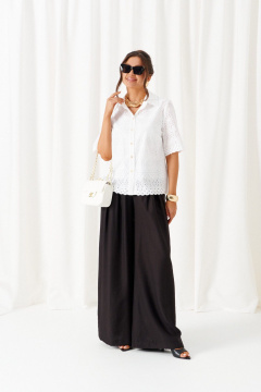 Блуза, брюки Beautiful&Free 6463 бело-черный - фото 4