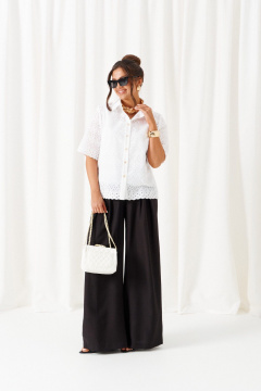 Блуза, брюки Beautiful&Free 6463 бело-черный - фото 2