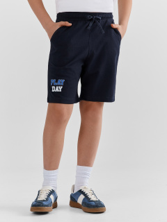 Шорты Mark Formelle 133330-2/25-37586П-0 неви_зеленый_печать1_1_сл_1изд_на_ПР_дет_пер_1_сл - фото 2