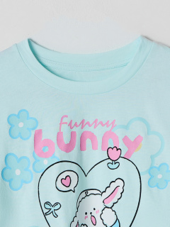 Футболка, шорты Mark Formelle 397764/25-39435П-0 ледяной_замок_голубая_полоска_3_сл_на_пол - фото 4