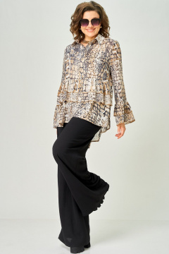 Блуза EVA GRANT 7221 принт_питон - фото 2