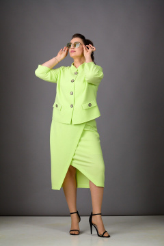 Жакет, юбка Rosheli 1178 салатовый - фото 2