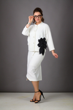 Жакет, юбка Rosheli 1178/1 молочный - фото 4