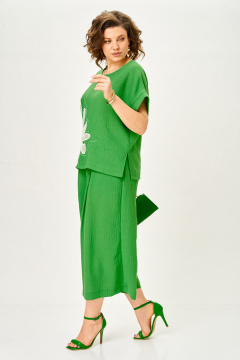 Блуза, брюки Michel chic 1451 весенняя_зелень - фото 4