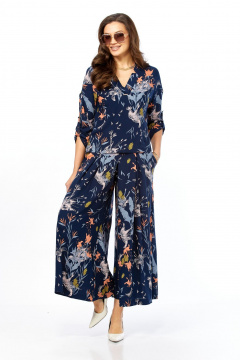 Жакет, кюлоты Taita plus 2535/2 синий - фото 1