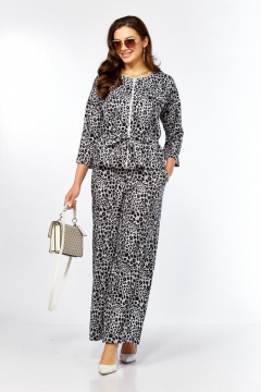 Блуза, брюки Taita plus 2615/3 леопард - фото 3