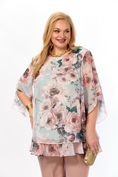 Блуза Элль-стиль 2213/15а капучино - фото 4