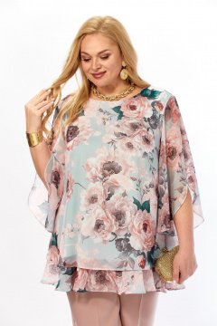 Блуза Элль-стиль 2213/15а капучино - фото 3