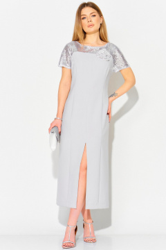 Платье Laikony L-114 светло-серый - фото 4