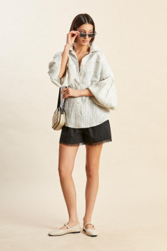 Блуза Rivoli 2478 серый - фото 3