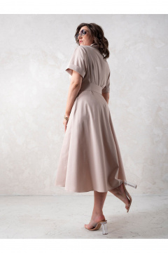 Платье Erika 1521 бежевый - фото 2