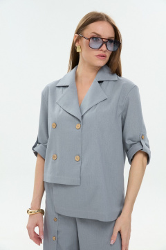 Жакет NikVa 973-6 серый - фото 1