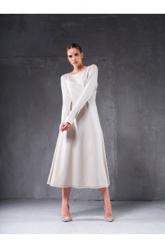 Платье Erika 7345 бежевый - фото 1