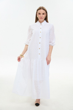 Платье NikVa 800-10 белый - фото 3