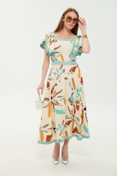 Платье NikVa 984-2 мята_и_бохо_мультиколор - фото 5