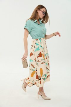 Платье NikVa 1050-1 мята_бохо_мультиколор - фото 5