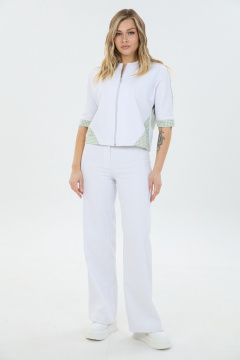 Брюки, джемпер LM К8248 белый_джинс - фото 1