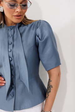 Жакет Marshop М229 голубой - фото 2